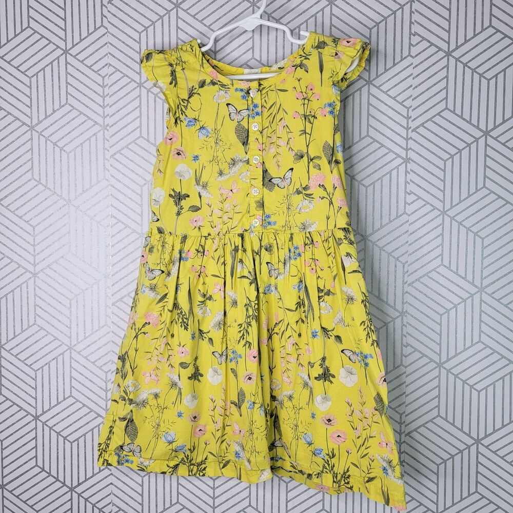 Carter's Butterfly Yellow Dress Sz 6